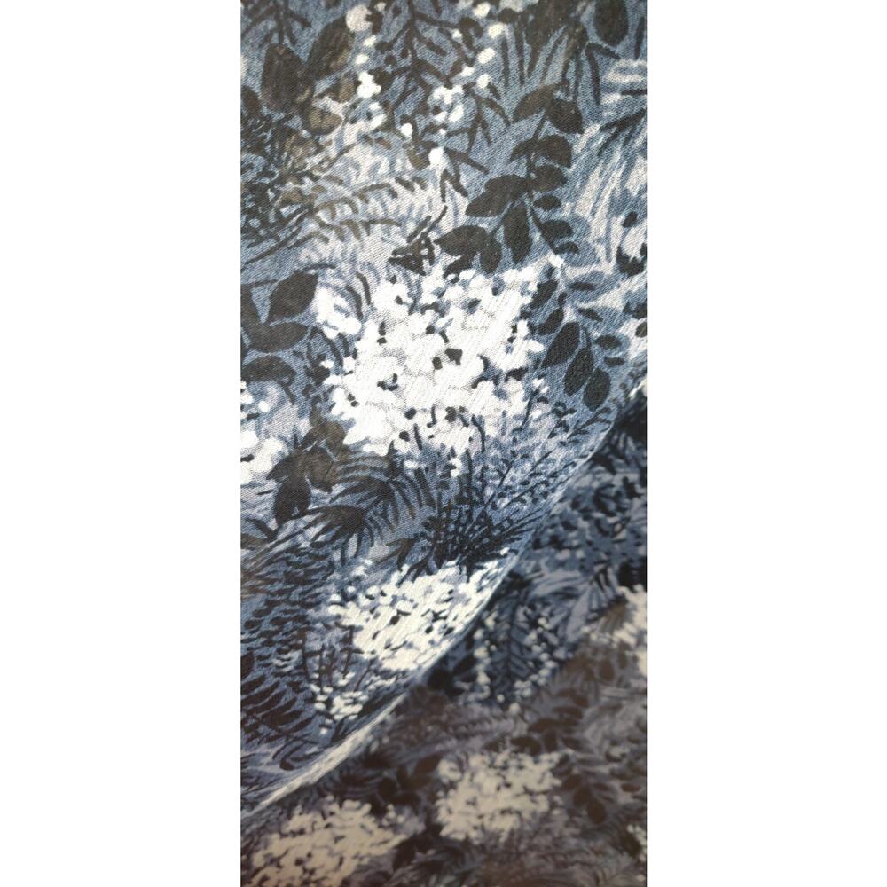 Joie Swing Dress Sz L Baltic Print Navy Blue/Black/White Mini Flowy Chiffon - Picture 4 of 16